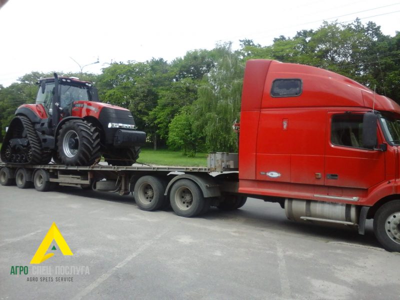 Перевозка негабарита: трактор Claas