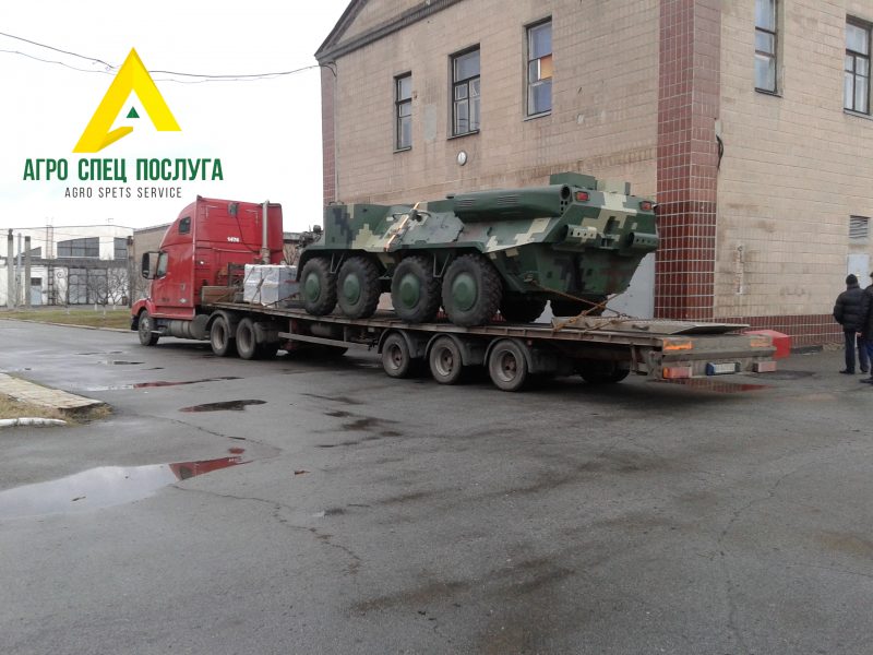 Перевозка негабарита: военная техника