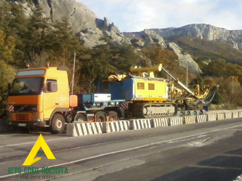 Перевозка негабарита: буровая машина BG-40
