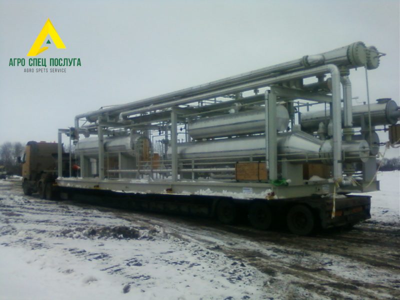 Перевозка негабарита: газовое оборудование