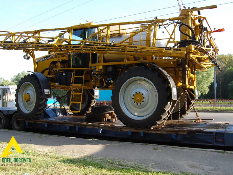 Перевозка негабарита: опрыскиватель Challenger Rogator