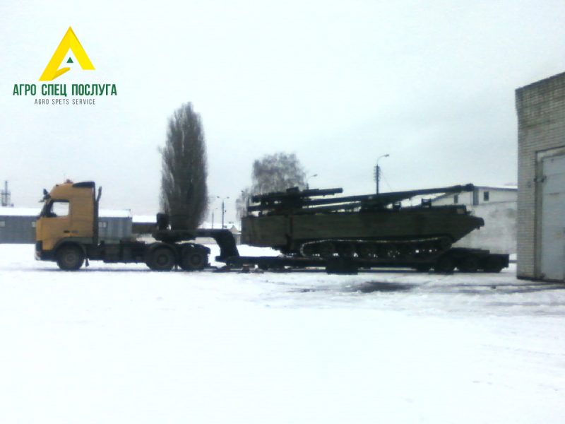 Перевозка негабарита: военная техника
