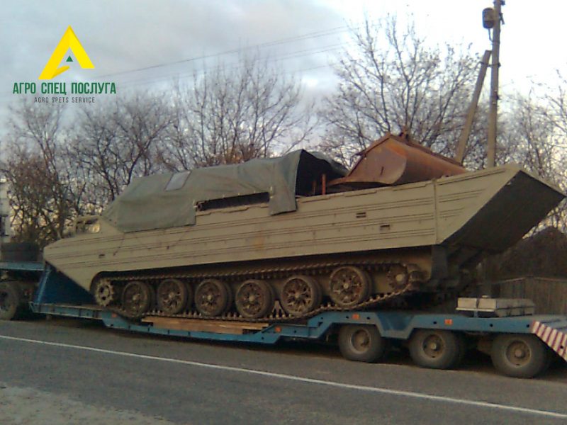 Перевозка негабарита: военная техника